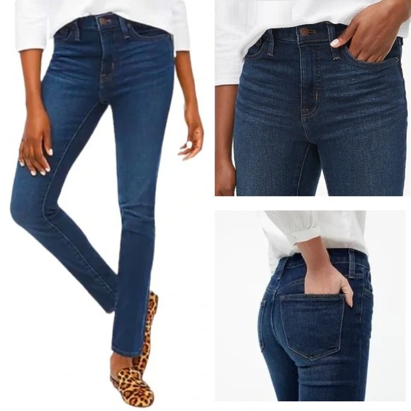 J. Crew Patriotic Wash Skinny Jeans Stretch Jean Indigo Blue - Size 25/28 - Picture 1 of 6